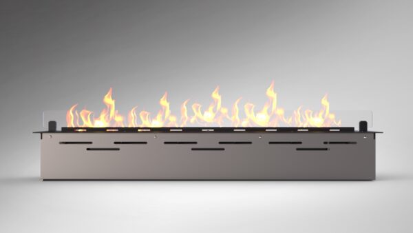 TECH 1100 BLACK new (4) Bruciatore acceso visto di fronte