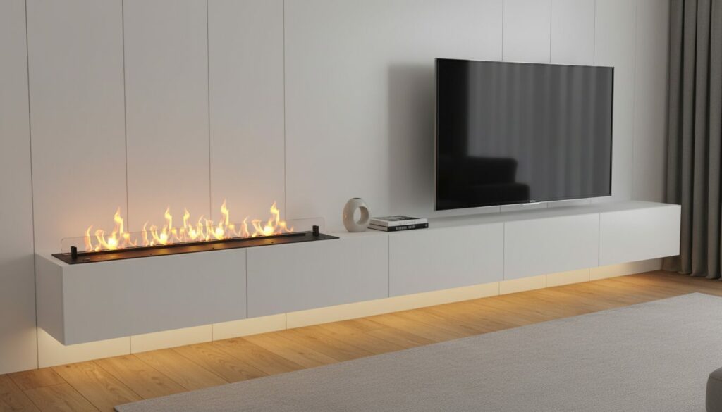TECH 1100 in tv cabinet TECH BURNER TV CABINET