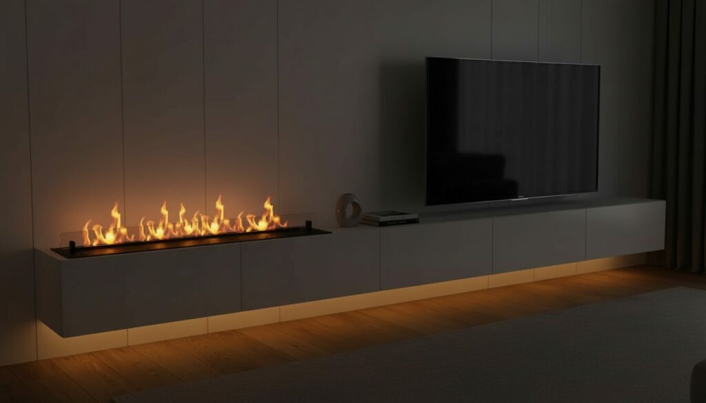 TECH 1100 in tv cabinet night TECH BURNER TV CABINET NIGHT